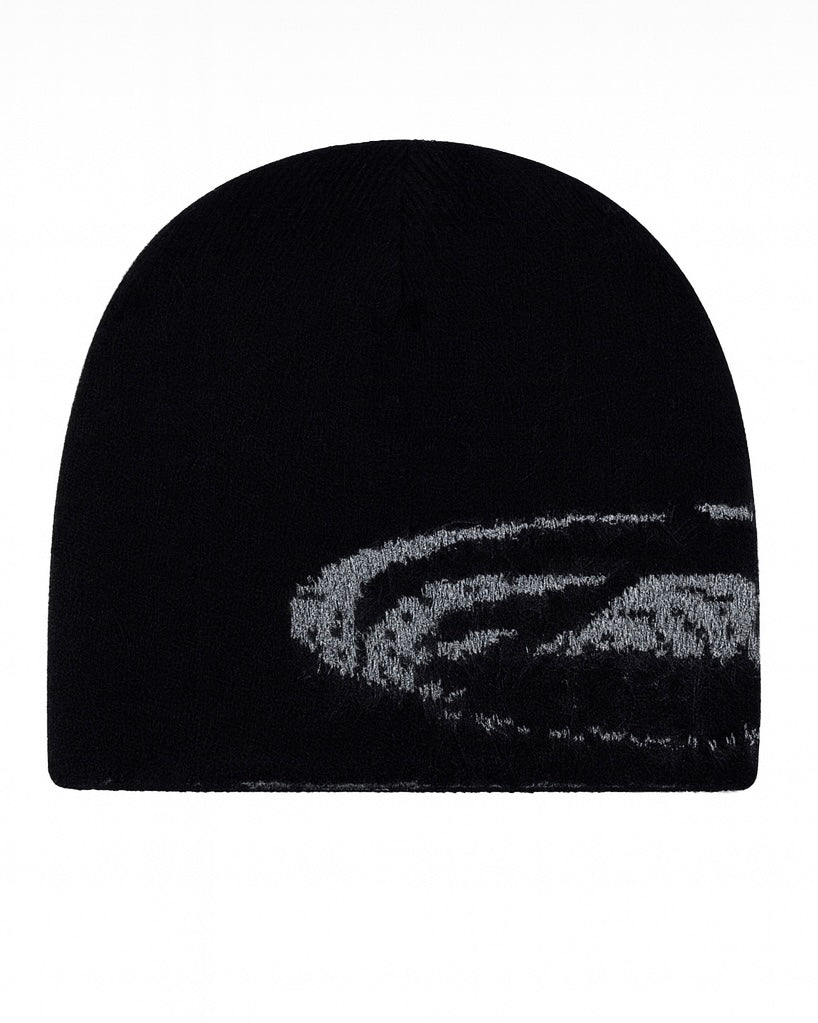 Monochrome Swirl Beanie