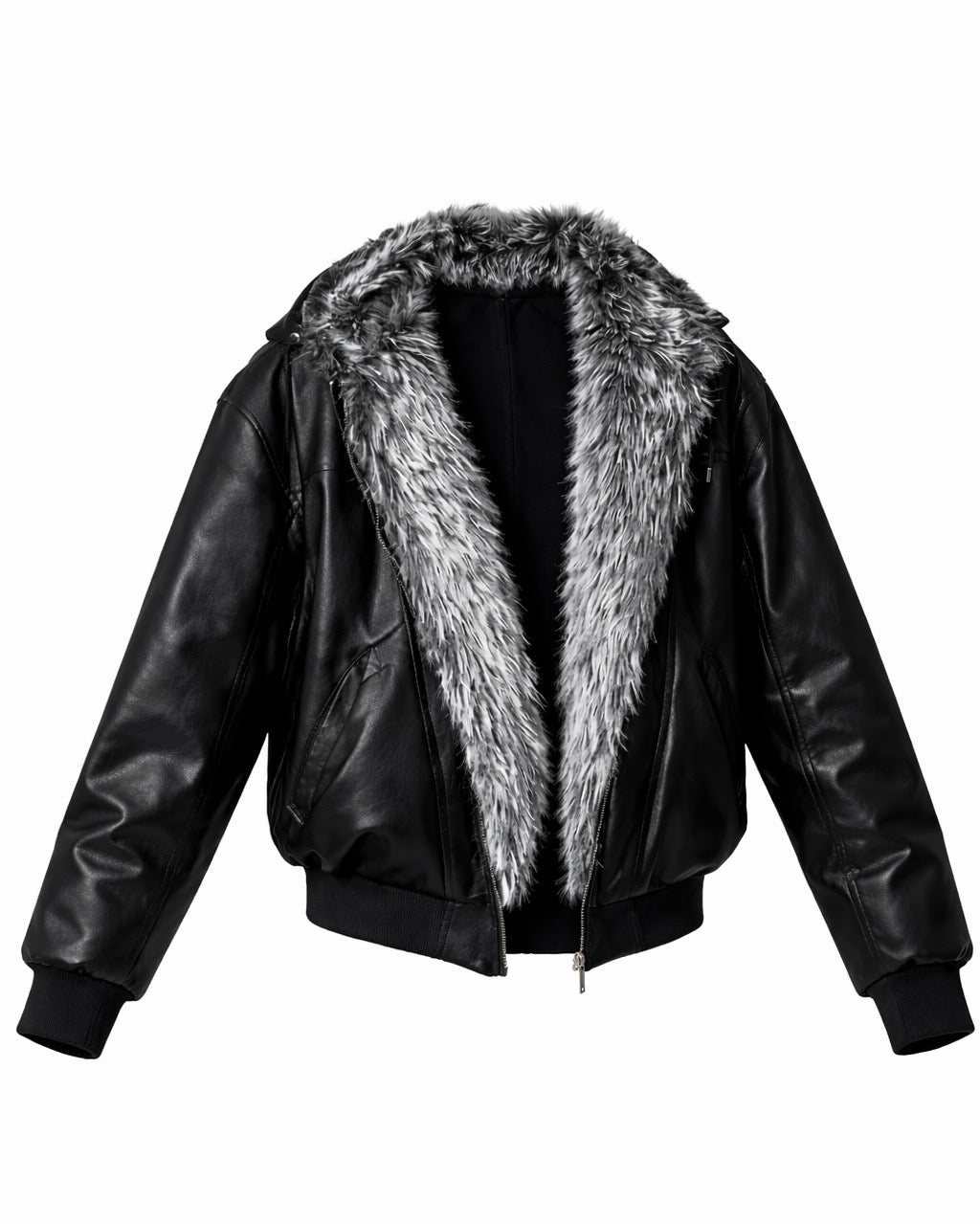 Shadow Fur Bomber Jacket