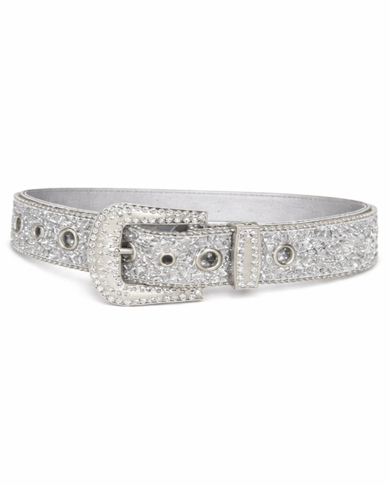 Rhinestone Studded Belt