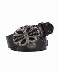 Gothic Cross Buckle Leather Belt