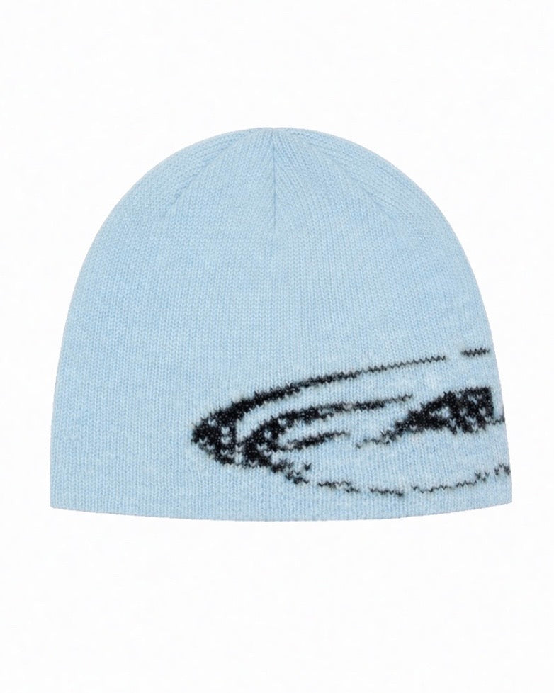 Monochrome Swirl Beanie