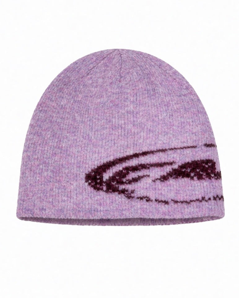 Monochrome Swirl Beanie